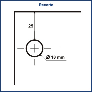 1336 - CANTONEIRA COMPLETA COM SISTEMA SÓ VIDRO PARA 10MM