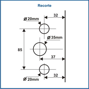 1504X - CONTRA-FECHADURA PARA 1520X