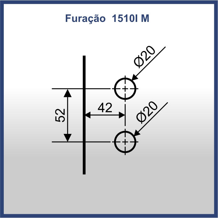 1511AIM - CONTRA FECHADURA PARA 1510M COM FIXAÇÃO NO PERFIL 1018I