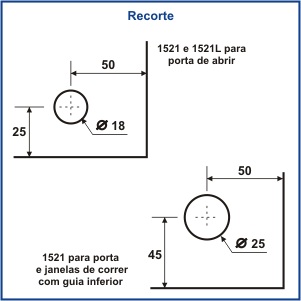 1521 - TRINCO PARA JANELA OU PORTA