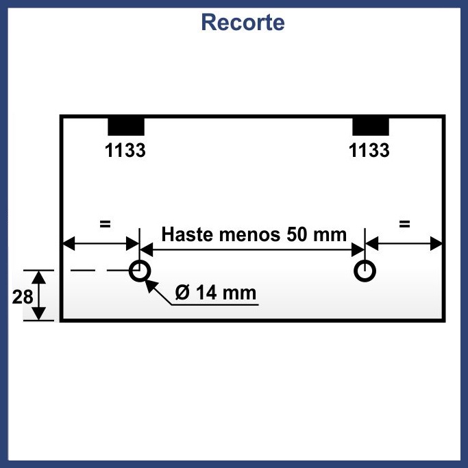 1587 - HASTE PARA MAXI-AR DE 15CM Á 60CM