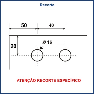 1722 - CONJUNTO DE MÃO AMIGA PARA TRILHO 1030 - TRANSPASSE DE 56MM (08mm e 10mm)ROLDANA/CARRINHO