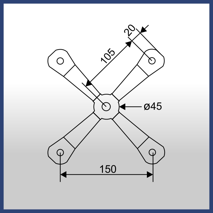 SPIDER - SUPORTE ESTRUTURAL PARA JUNÇÃO DE VIDROS